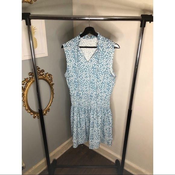 Amazon Dresses & Skirts - Amazon Smocked Light Blue Floral Printed Dress Size XL